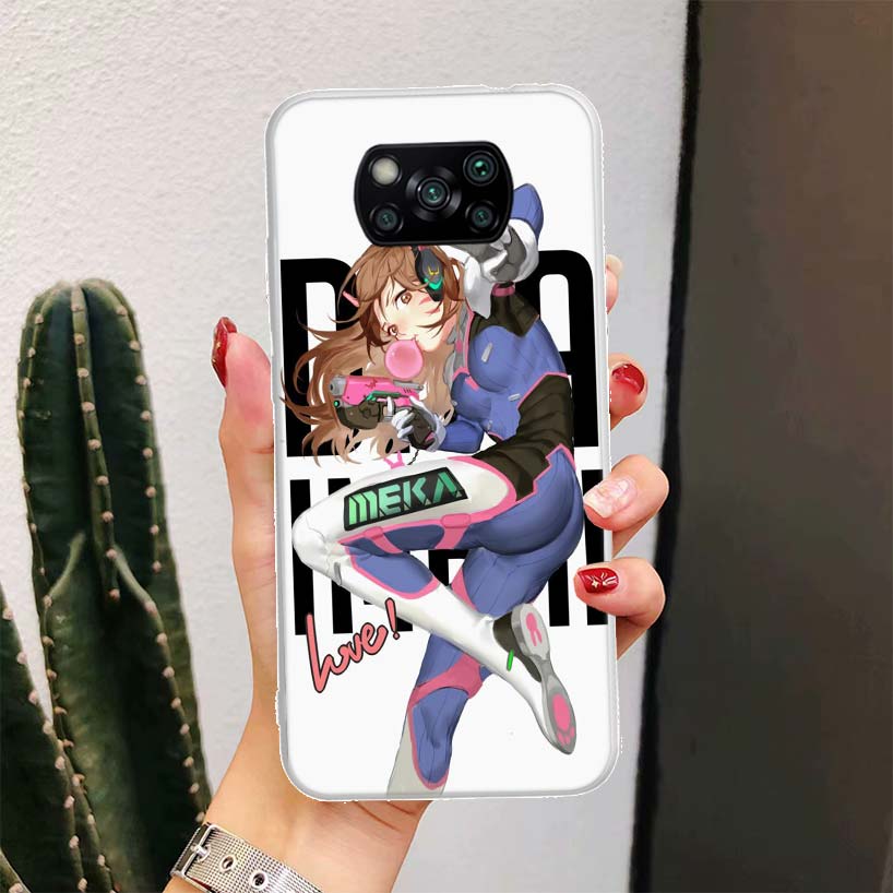 

Game O-Overwatchs-DVA For Xiaomi Poco X7 X6 X5 X4 Nfc F6 F5 Pro Phone Case F4 Gt F3 M5S M5 M4 M3 X7Pro Fundas Cover Coque X6 X3 Xiaomi Poco X7