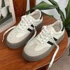Dexun Shoes 2026 Winter New Women's Shoes Comfortable and Fashionable Low-top Casual Retro Board Shoes Platform Height