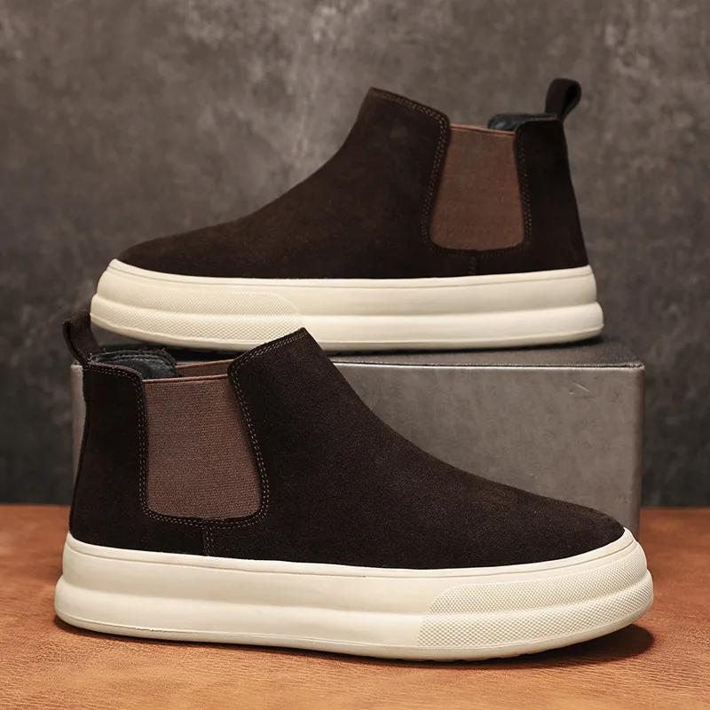 Fashion Men Sneakers  Retro Autumn Comfort Casual Sports Shoes Outdoor Non Slip Wear-resistant Tennis Lace-up Running Shoe