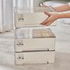 Cream Underwear Storage Box: Divided Drawer Organizer for Bras & Socks, Perfect for Dorms & Wardrobes.