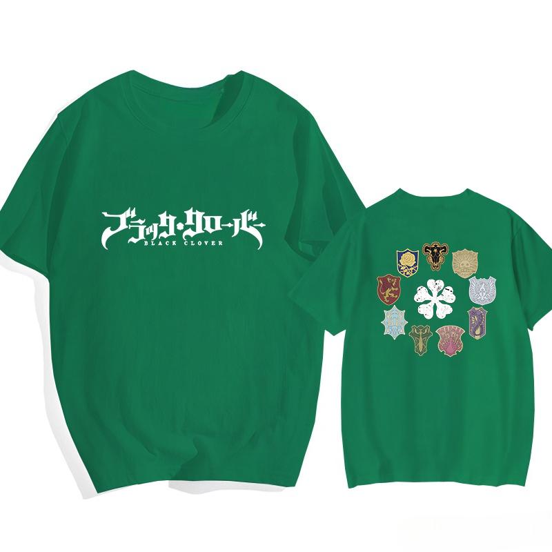 Anime Black Clover Pattern Printed T-shirt Street High Quality Casual T-shirt Anime T-shirt Tops Oversized T Shirt Men Clothing