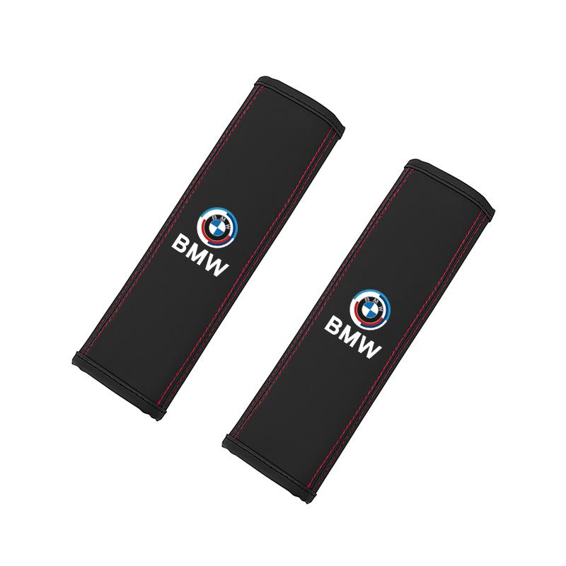 Car Seat Belt Cushion Safety Belt Leather Shoulder Protector Pad For BMW E46 E90 E60 F30 F10 E39 E36 F20 G20 G30 E92 E87 E91 X5 VM4