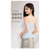 Solid Color Plus Size Camisole Tank Top For Women With Built In Anti Exposure Bra