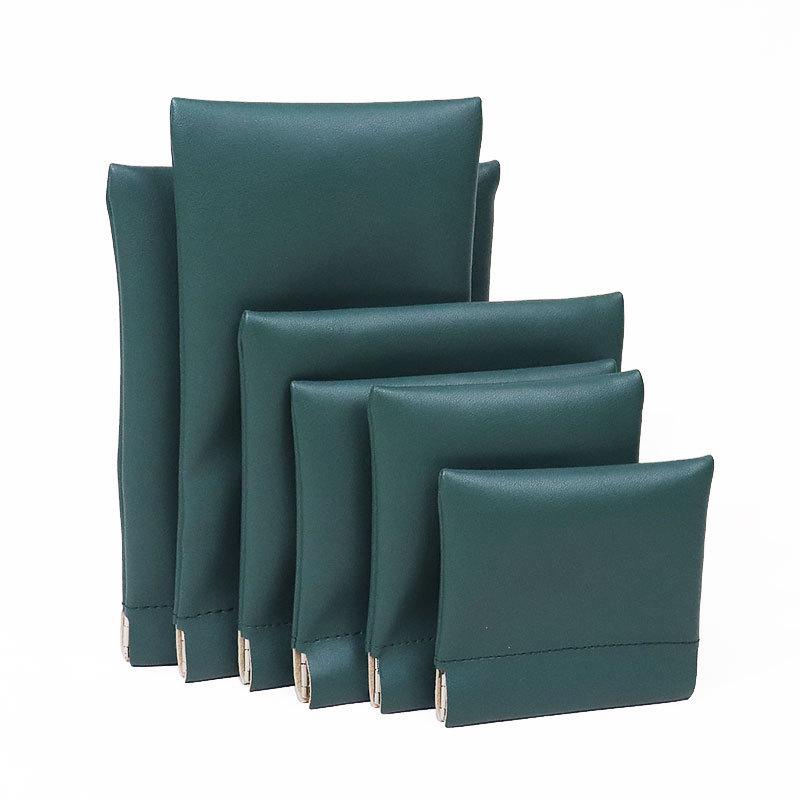 

Водонепроницаемая косметичка из ПУ-кожи с застежкой-кнопкой - Портативное хранение и кошелек для монет