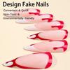 Long Length Halloween False Nail Wearable Manicure Press on Nails Detachable Nail Tips  Girl