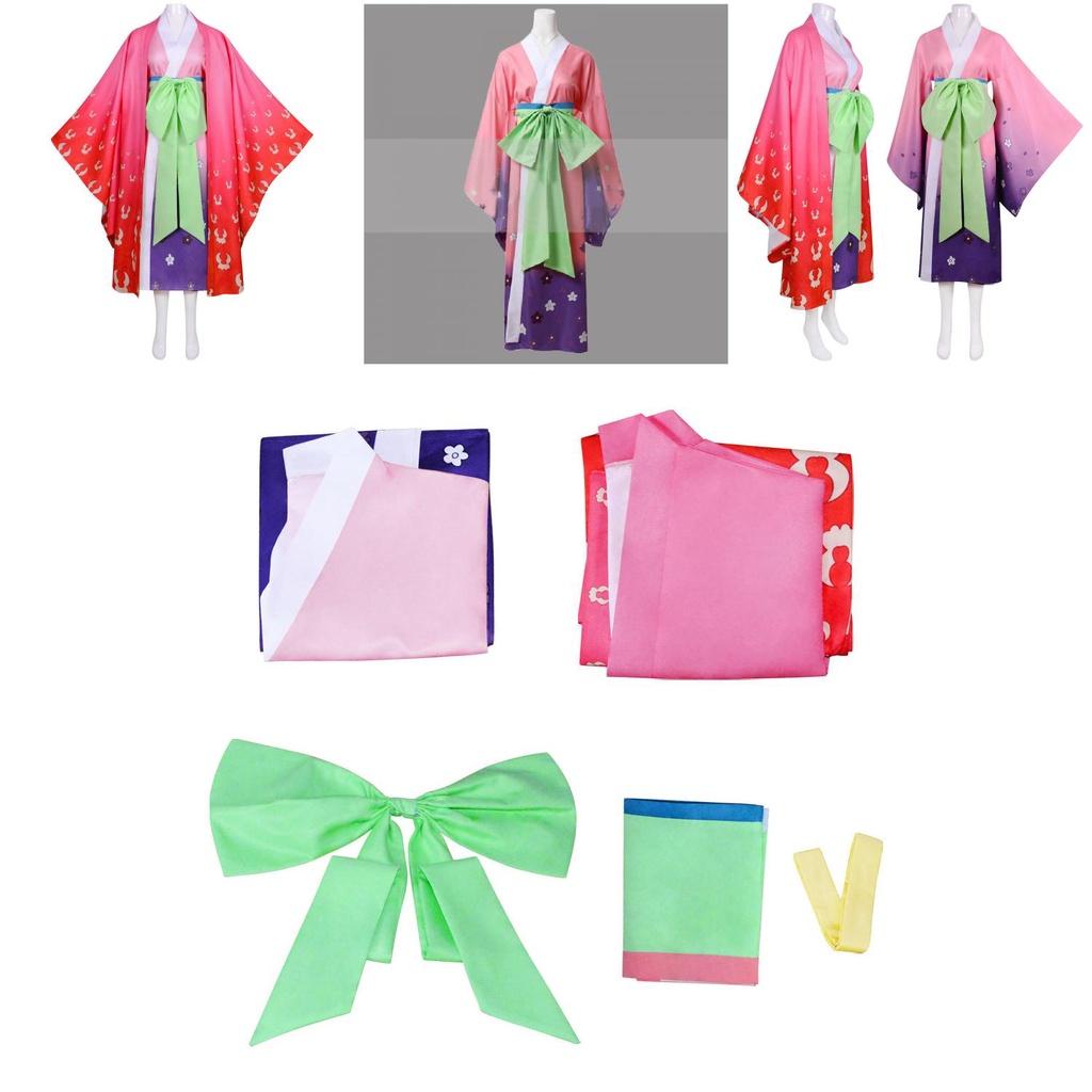 Stunning One Piece Wano Country Kozuki Hiyori Kimono For Women Cosplay