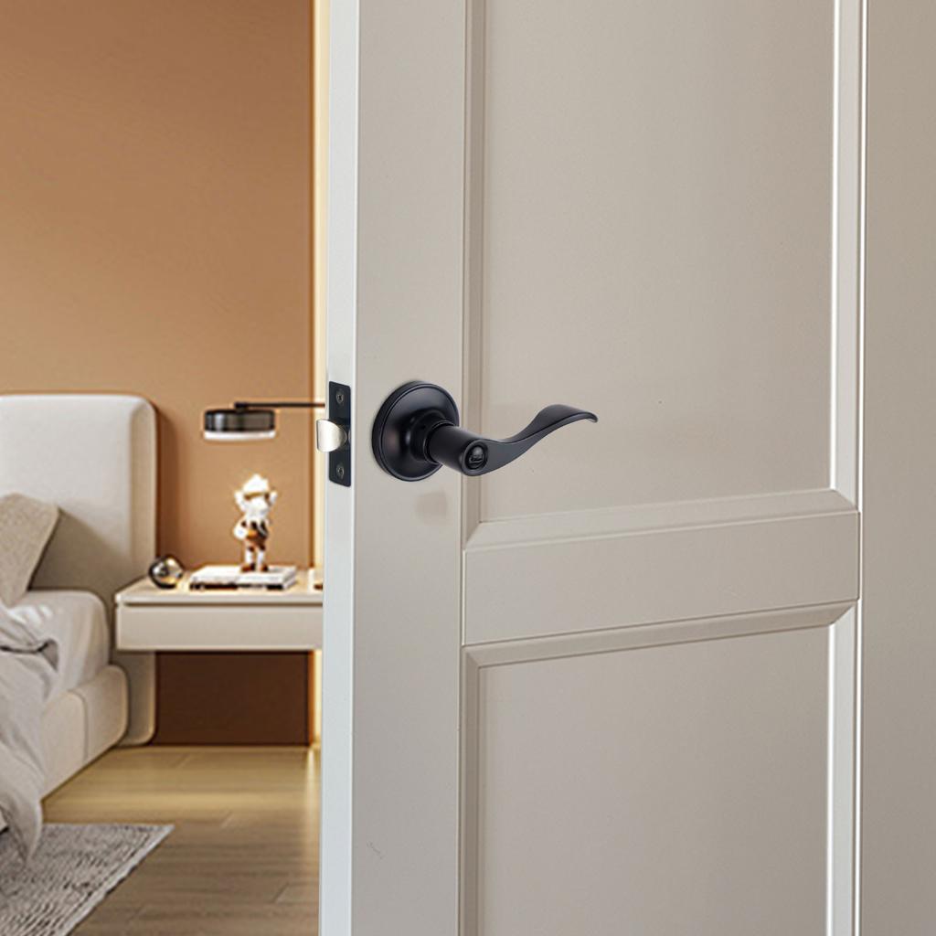 Stainless Steel Door Lock, Bedroom Door Handle Lock, Bathroom Door Handle, Living Room Three-lever Door Lock.