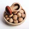 Trä Nötkrossare Svampformad Trä Nötkrossare Naturligt Bokträ Nötskalare Tång för Valnötter Pekannötter Nöter Hasselnötter Macadamianötter