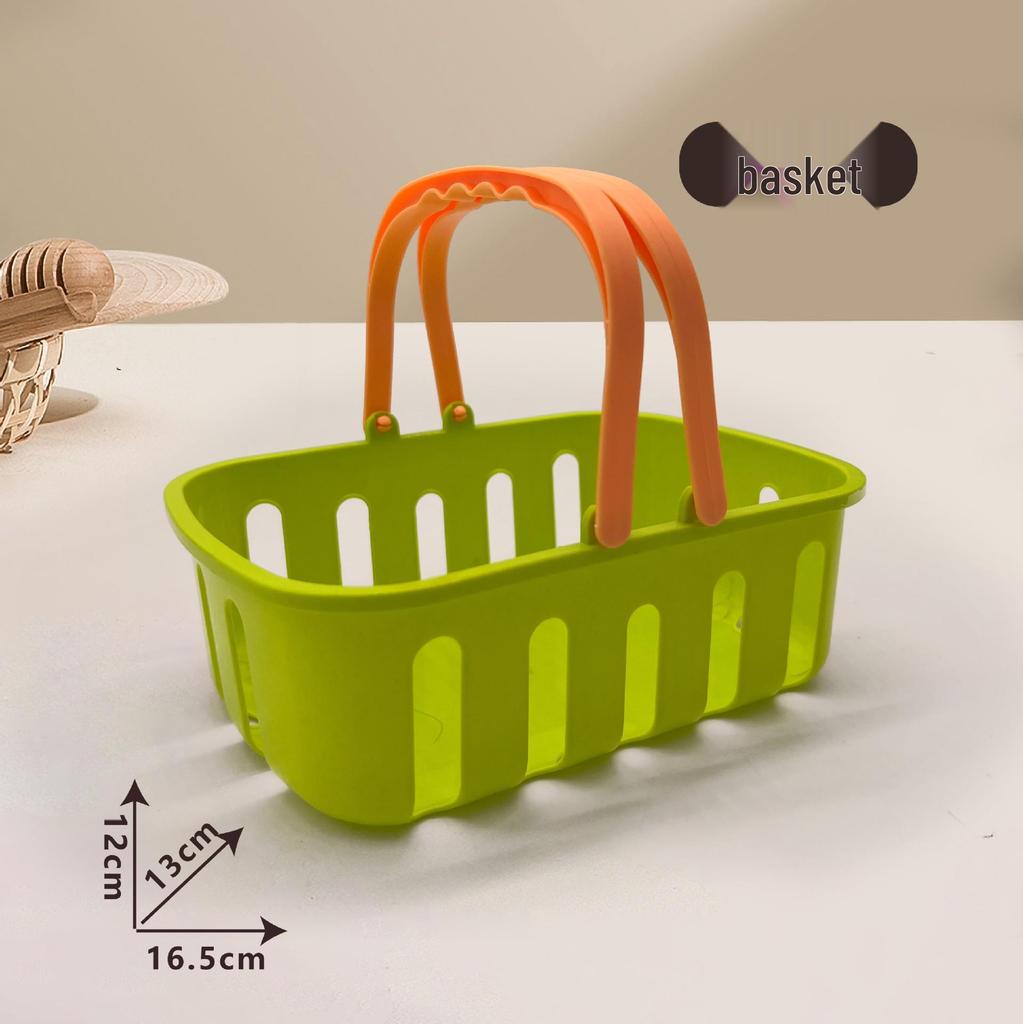 Children's Pretend Play Food Set with Cutting Fruits, Vegetables and Pizza