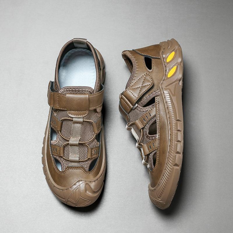 Men's Sandals Fashion Casual Sport Sandals High Quality Cowhide Sandals for Men Summer Comfortable Sneakers Non Slip Beach Shoes