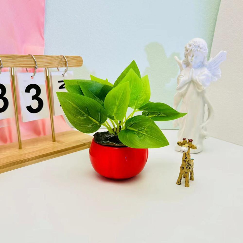 Persimmon Epipremnum Aureum Flowerpot Simulation Green Plant Plant Potted