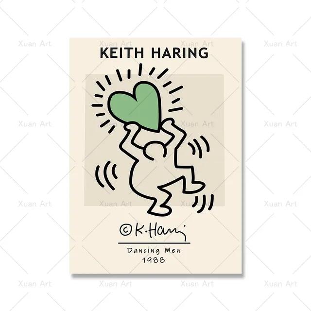 Modern Abstract Aesthetics Wall Art Retro Pop Stick Figure HD Oil On Canvas Poster Print Home Bedroom Living Room Decor Gift No Frame