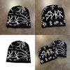 Knit Hat For Men And Women With Embroidered Letters And Color Block Design For Streetwear And Hip Hop Style