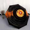 Vibrant Vinyl: Retro Record Art PrintUmbrella, Portable 3-Fold Umbrella for Men & Women,Christmas Gift ES123