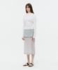 VEDERMI Sheer Linen Draping Top (Ivory)