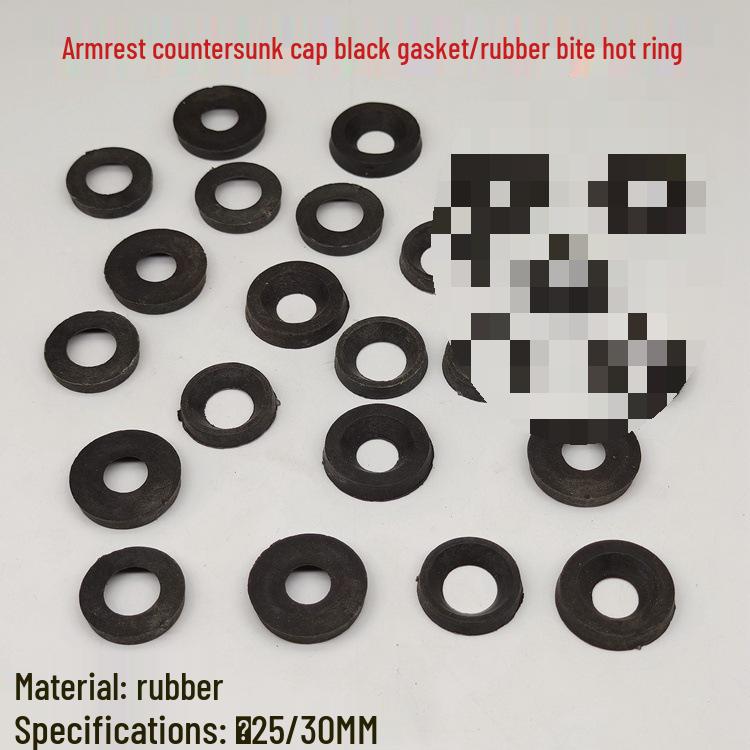 Черная плоская резиновая прокладка, маслостойкая, для уплотнения подлокотника смесителя 25mm Black Rubber Gasket