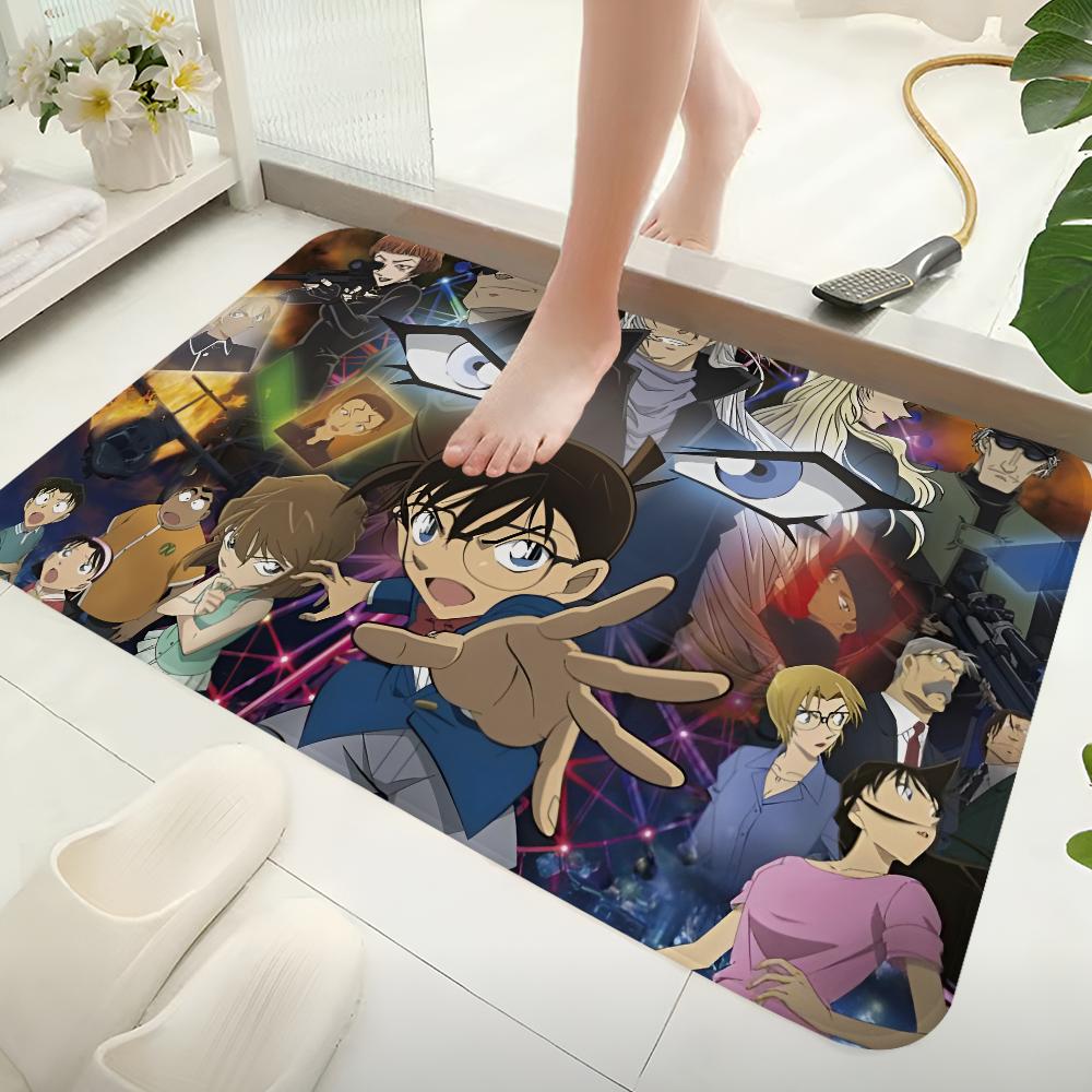Detective Conan Anime Floor Mat Non-Slip Laundry Room Mat Laundry Decor Balcony Child Living Room Bedside Mats