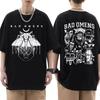 Bad Omens Band Tour American Music Tee Shirt The Death of Peace of Mind Skeleton Graphic T Shirt Men's Rock Style Gothic T-shirt
