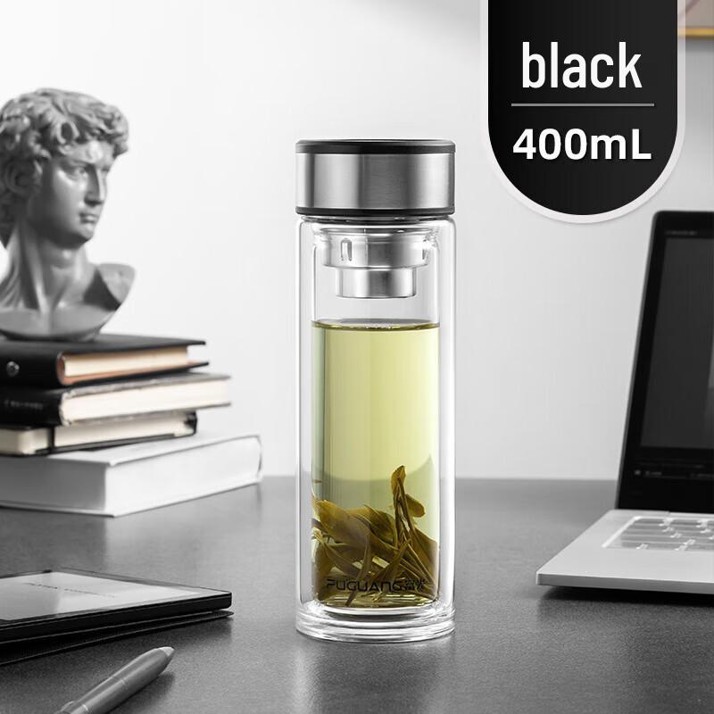 FUGUANG Mingqi Double-Layer Tea Separation Glass Mug