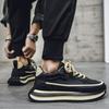Men's Sneakers Platform Casual Shoes  Breathable Low-Top Running Shoes Outdoor Trend Shoe Height Increase Lace-up Men Shoes