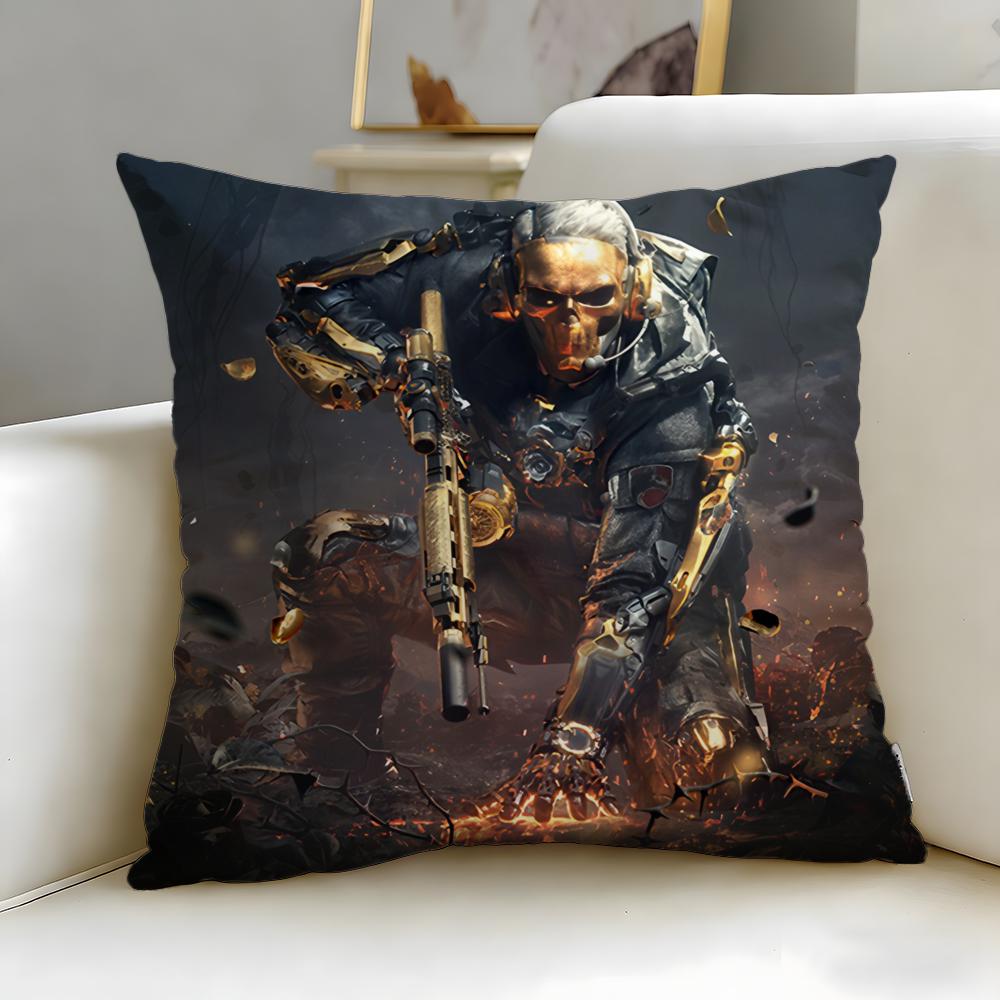 classic game Delta Force Cushion Cover Soft  EasyWash Pillow Case  Versatile for Couch Bed Travel and Office