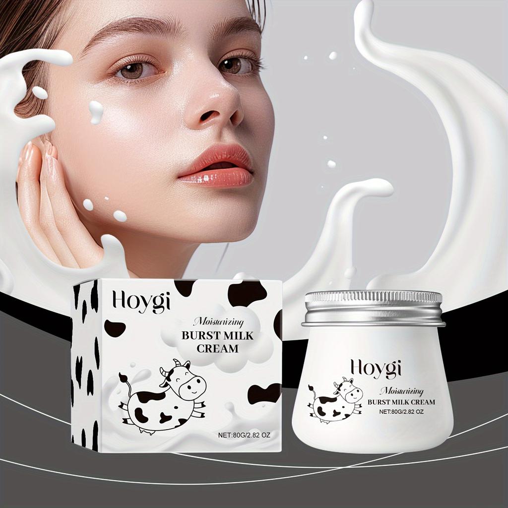 80G Hydrating Moisturizing Milk Cream with Vitamin C, Revitalize Skin Tone and Even Skin Color, Nourishing and Hydrating Concealer Cream