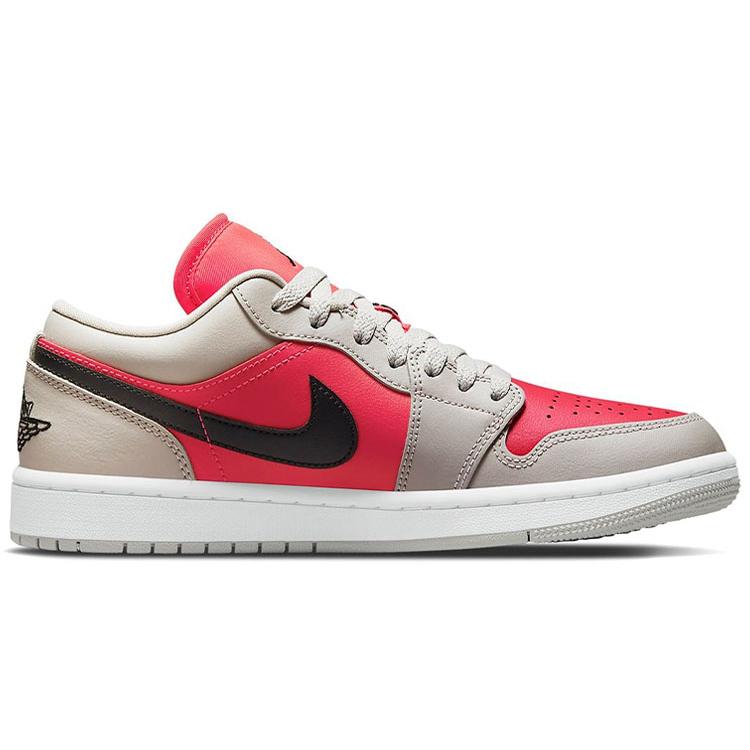 New JORDAN 1 Retro Low Light Iron Ore Siren Red Women's DC0774-060