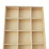 Grocery Storage Wooden 12 Grids Organizer Retro Divided Compartments Pastoral Lattice Display Case