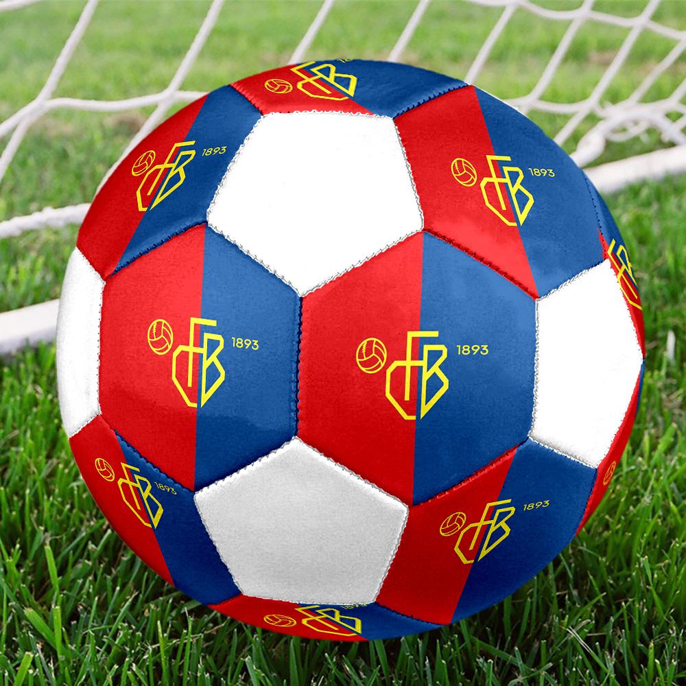1PC FC Basel Club Size 5 Soccer Ball PrahaIndoor Soccer Ball Colorful All Ages Machine Stitched PVC Competition Ready Durable High-Bounce