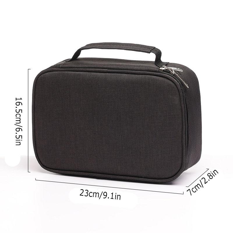 Large Capacity 72 Holes Colored Lead Pencils Storage Bag Black Red Stationery Case Box Holder for School Supplies Student