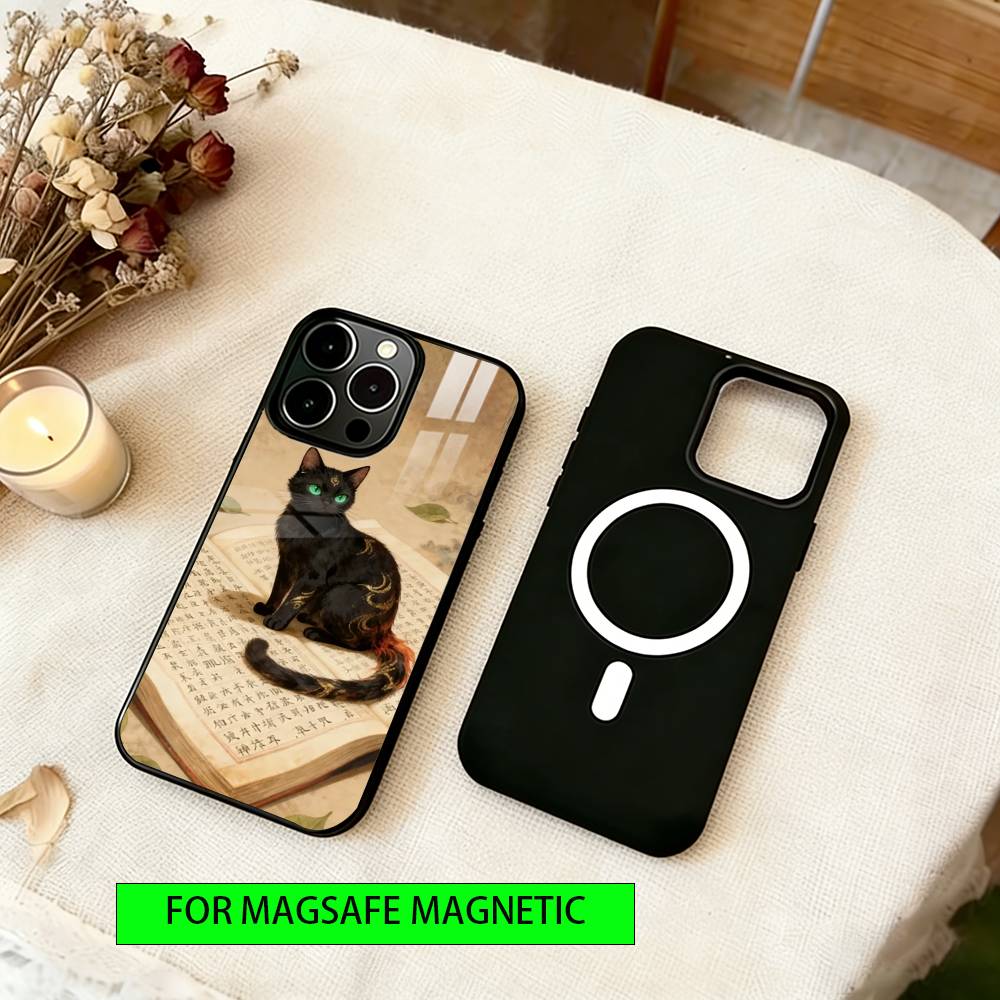 Civet cat Phone Case For iPhone17,16,15,14,13,12,11 Plus,Pro Magnetic with Magsafe Wireless Charging