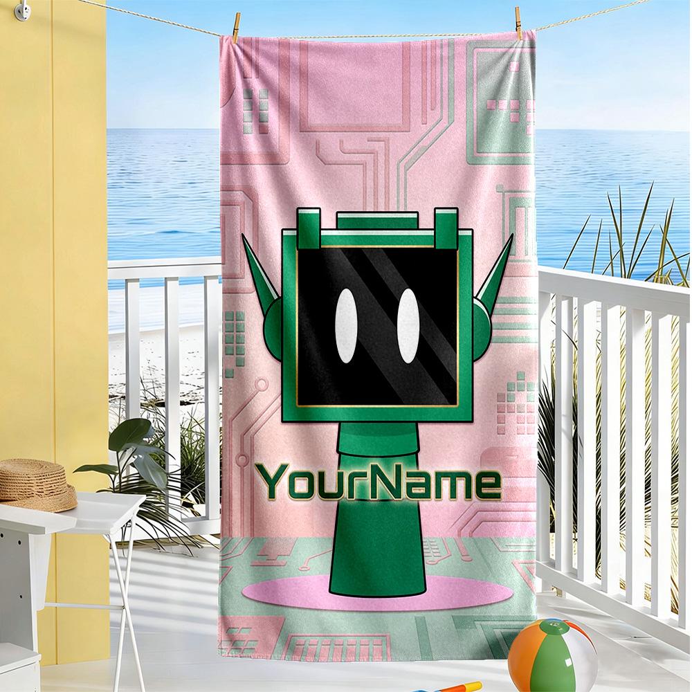 Incredibox Customizable Name Beach Towel Quick-Dry Soft Microfiber