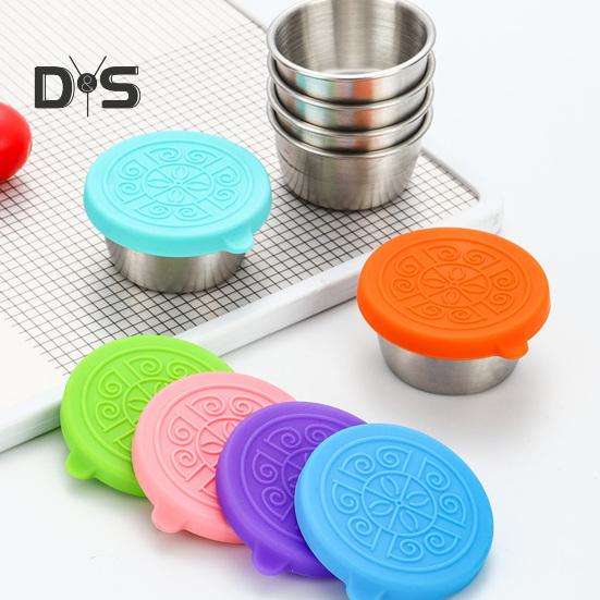 1 Set 40 ml Saucenbecher mit großem Fassungsvermögen, stapelbar, praktisch, für Camping-Abendessen, tragbar, für Salatdressing, Saucenbecher