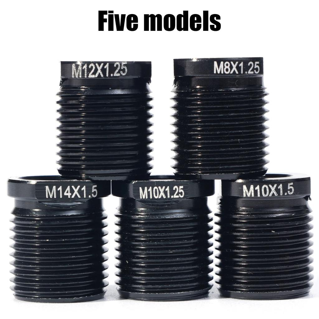 Aluminum Alloy Shift Knob Adapter with Inside Thread M8*1.25/M10*1.25/M10*1.5/M12*1.25/M14x1.5 for Universal Knob