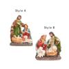Christmas Statue Artwork Jesus Birth Figurine for Office Bedroom Living Room