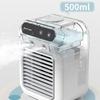 Portable Desktop Coolers Fan 9 Blade Turbos Fan Two Ice Mists Sprayings Rapid Temperature Drop 2 Wind Modes USB Powereds