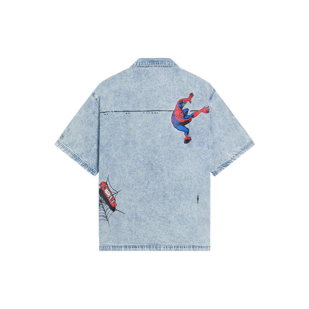 Li Ning x MANWEI,LIANMINGKUAN Disney Shirt Men's Blue ASHS909-2