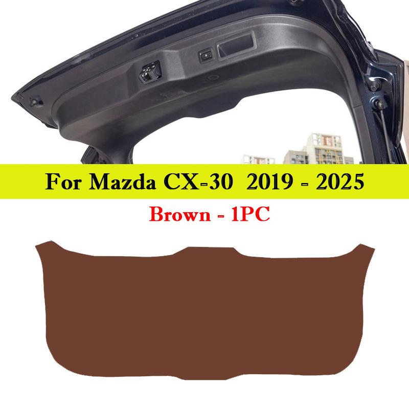 For Mazda CX-30 CX-50 CX-8 2019-2025 Car Trunk Door Anti Kick Pad Tailgate Protection Mat Cargo Liner Interior Decor Accessories