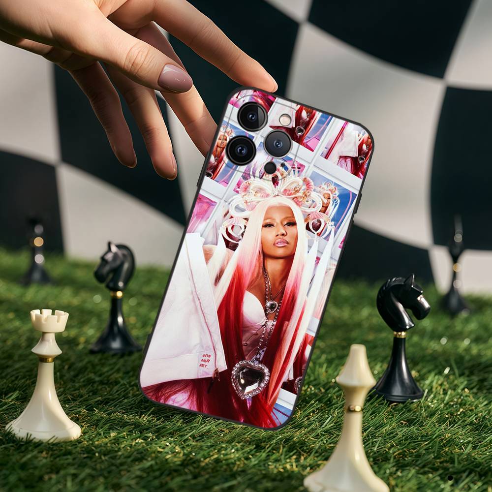 Singer N-Nicki M-Minaj Phone Case For IPhone 17 Pro Max 16 15 14 13 12 11 Plus Mini Silicone Black TPU
