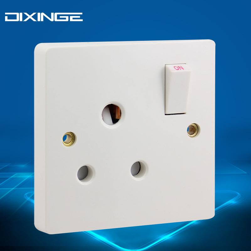 86 Type Bakelite 15A British Standard South African Wall Socket with Switch