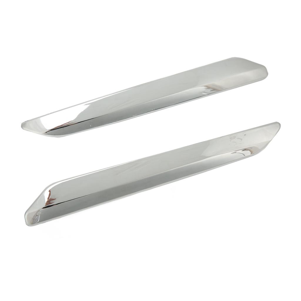 2pcs Front Bumper Strip Left Right Anti Scratch Chrome Silver Replacement for Citroen C5 X7 2007‑2015