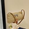 Woven Bag Women's New Fashion Bucket Bag Straw Bag Versatile Large Capacity Shoulder Oblique Span Bag