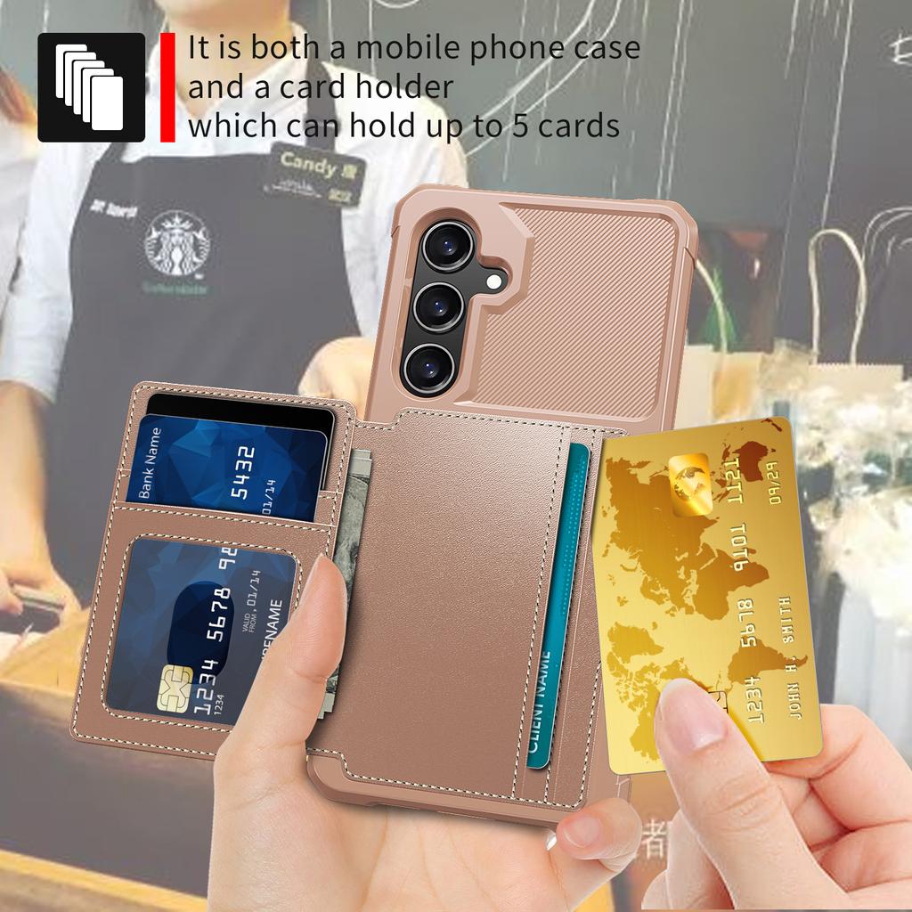 For Samsung Galaxy A26 5G Case with Card Holder PU Leather + TPU Phone Back Cover