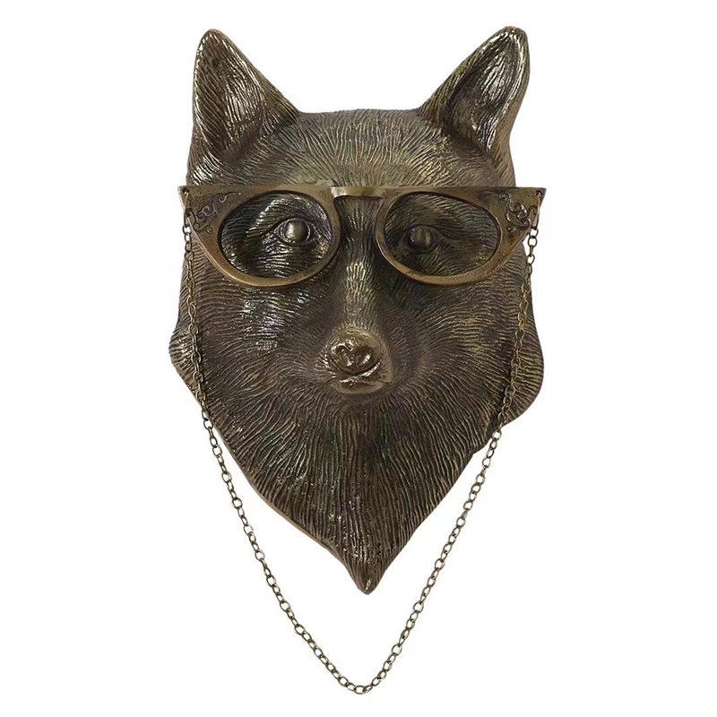 Antique Bronze Animal Pendant Wall Hanging for Home Decor