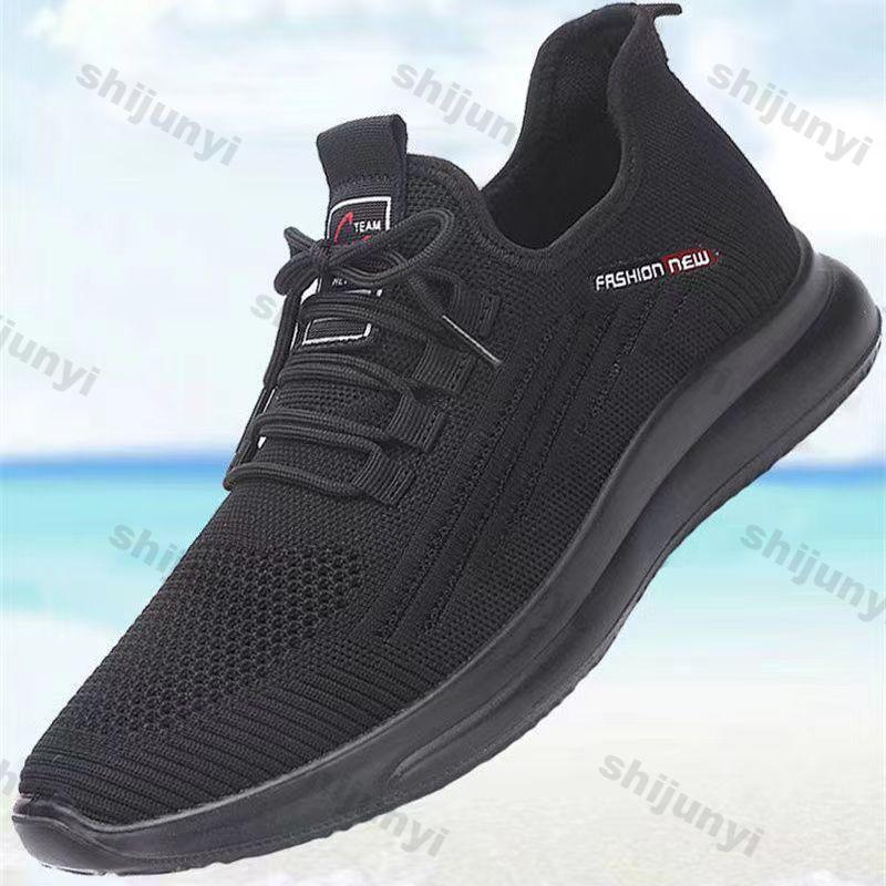 Fashion Men Shoes 2025 Spring Autumn New Lightweight Comfortable Soft Sole Fly Weave Casual Shoes Breathable Mesh Non Slip Running Shoes