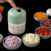 Food Processor Mini Electric Garlic Crusher With Usb Rechargeable For Home Kitchen Use