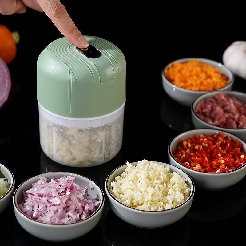 Food Processor Mini Electric Garlic Crusher With Usb Rechargeable For Home Kitchen Use