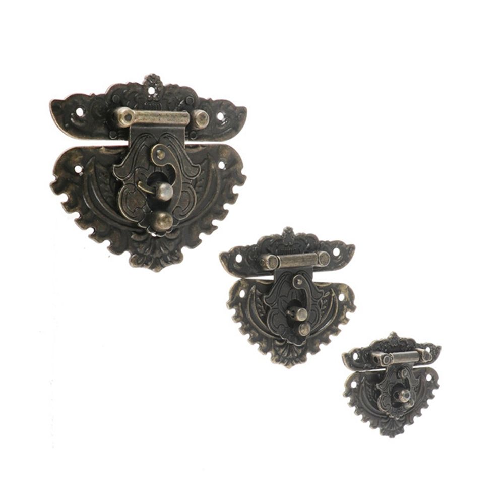 Jewelry Box Hardware Decorate Brass Household Gift Box Furniture  Lock Clasp Lock Buckle Hasps