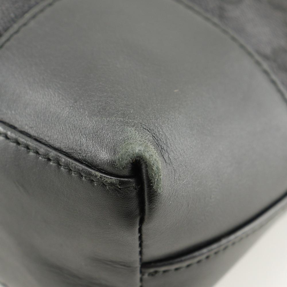 Gucci One Belt Schultertasche 001.4231 schwarz GG Canvas Damen Gebraucht