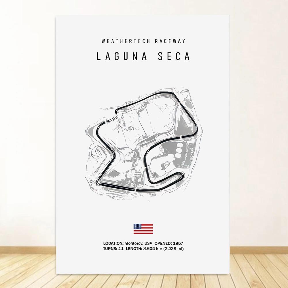 Classic Black And White Vintage Wall Art Formula 1 Imola Monaco Monza Circuit HD Oil On Canvas Posters And Home Decor Gifts